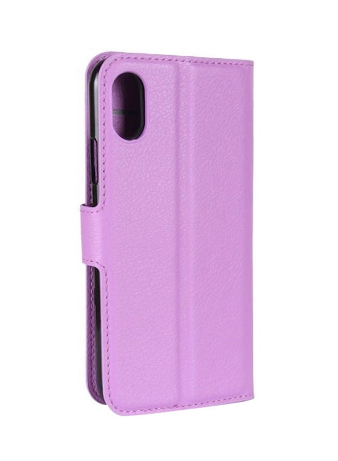 NIBEMINENT Protective Wallet Card Case Cover For Apple iPhone X/Xs Light Purple  - Image 1