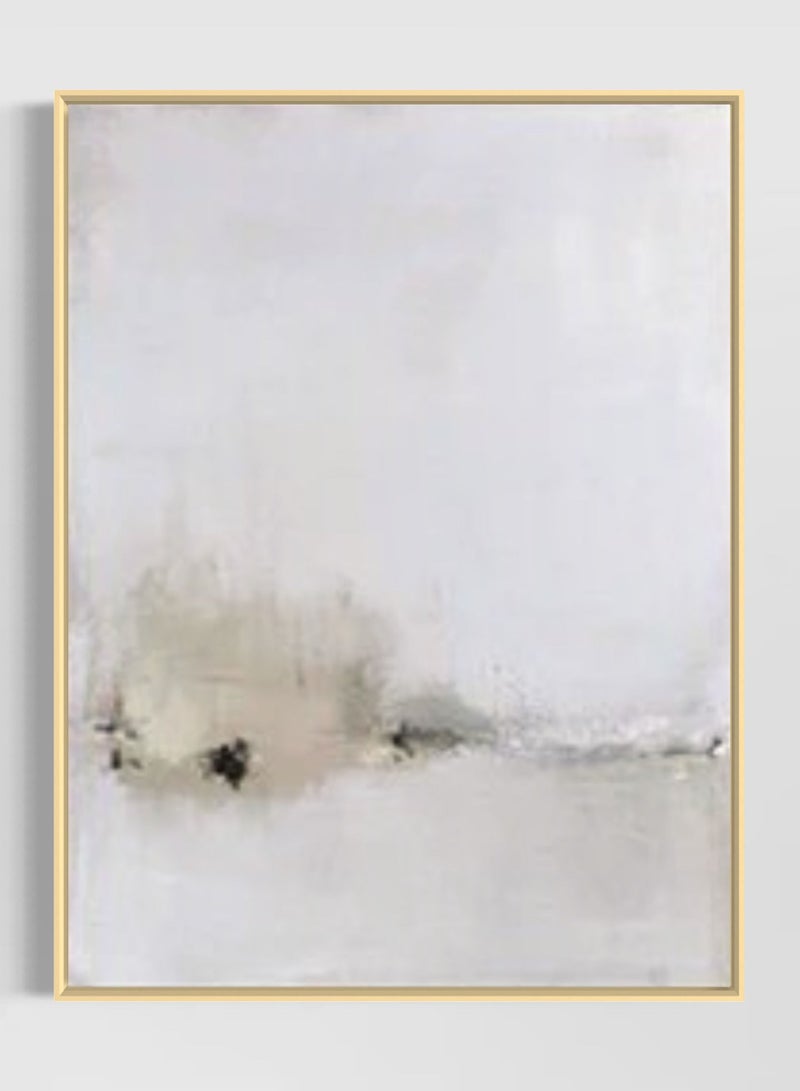 FRAMO Gold Beige Canvas Framed Wall Art  - Image 5
