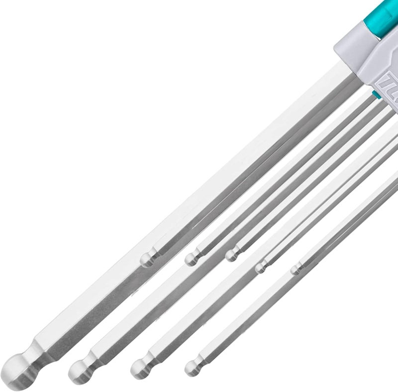 Total 9PCS Ball Point Hex Key Set - Image 2