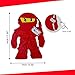 A Pinata 4 U طقم بيناتا النينجا الأحمر APINATA4U 175x135x35 بوصة رفع حماس حفلة النينجا مع مستلزمات كاملة زينة عيد ميلاد ذات طابع خاص تشمل عصا وقناع - Image 4
