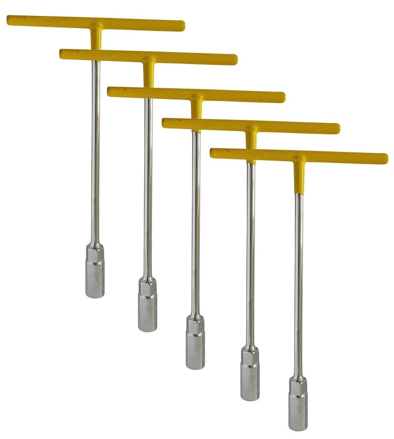 Inditrust مجموعة مفاتيح سداسية جديدة من نوع T مصنوعة من فولاذ الكروم فانيوم لمجموعة أدوات المنزل والمكتب (سبانر T) (8 مم، 10 مم، 12 مم، 13 مم و14 مم) - Image 4