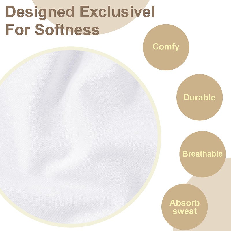 DHOOZ 20 Pcs Cotton Handkerchiefs, White Men's Handkerchiefs & Pocket Squares, Large Hankies for Suits (Soft 100% Cotton Hanky Bulk), Mens Handkerchief - Image 4