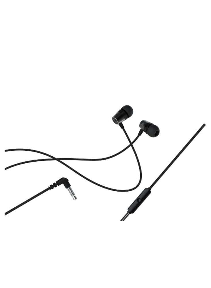 Devia EM103 Kintone Series Metal Earphone 3.5mm - Black - Image 2