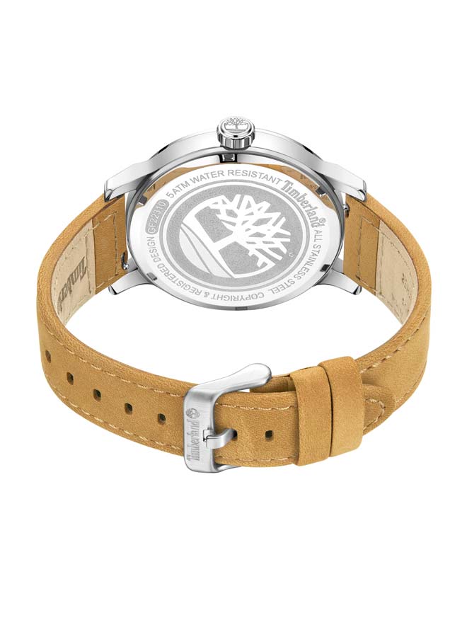 تمبرلاند Men Discoll Green Dial Leather Strap Multifunction Watch - Image 3