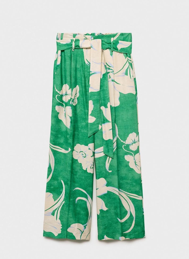 MANGO Printed High Waist Pants  - Image 5
