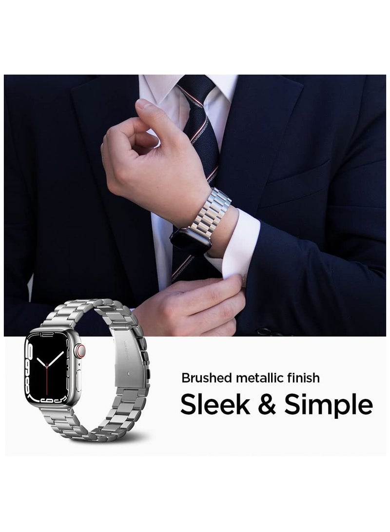 RTYY Compatible Apple Watch Straps 42mm 44mm 45mm 49mm, Stainless Steel iWatch Band with Case for Apple Watch Series 9/8/7/6/5/4/3/2/1/SE/SE2/Ultra - Image 4