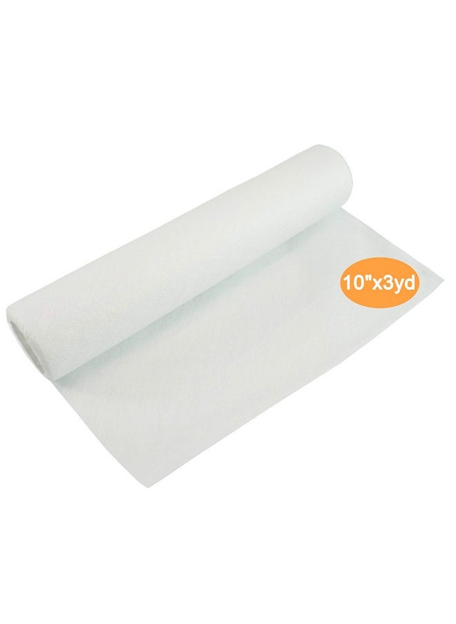 New brothread Wash Away - Water Soluble Machine Embroidery Stabilizer Backing & Topping 10" x 3 Yd roll - Light Weight - Cut into Variable Sizes for Machine Embroidery and Hand Sewing