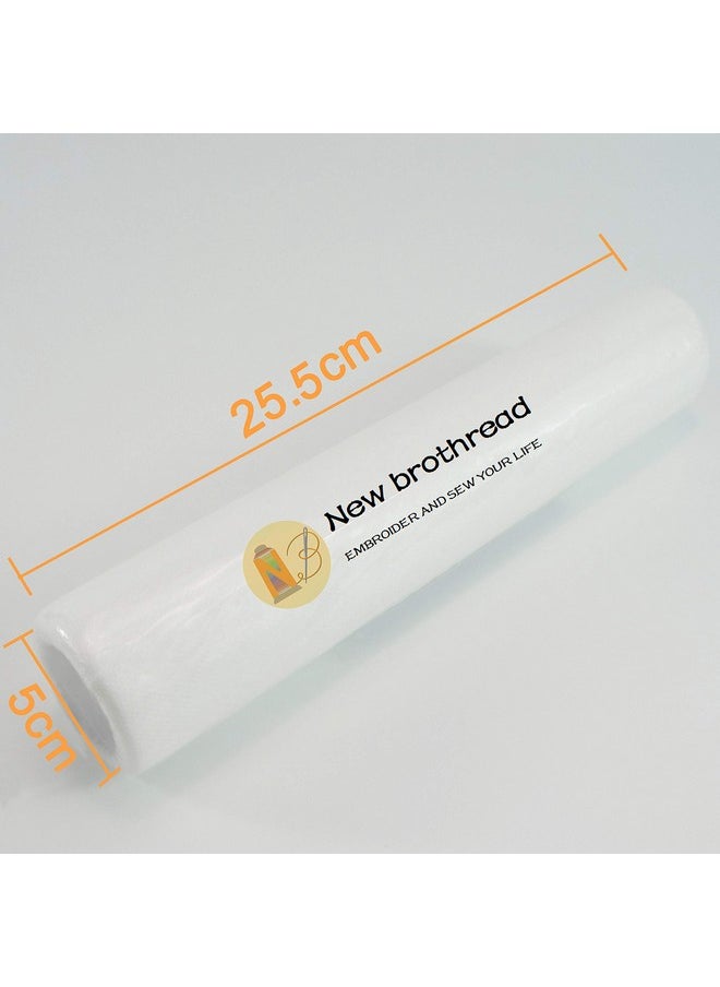 New brothread Wash Away - Water Soluble Machine Embroidery Stabilizer Backing & Topping 10" x 3 Yd roll - Light Weight - Cut into Variable Sizes for Machine Embroidery and Hand Sewing