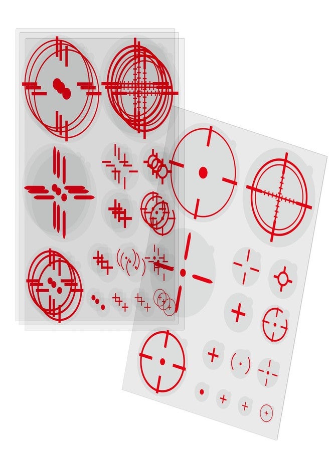 GSCWLD Transparent Crosshair Target Stickers for Gaming,FPS Aim Assist Sticker Decals Reusable,Static Cling Game Focus Monitor Decal for FPS Video Games TV Monitor and Mobile Phone(120PCS,0.39"-1") - Image 1