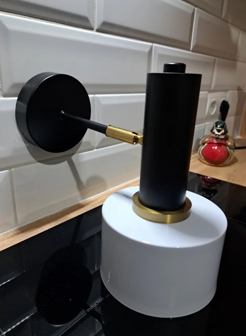 Wmlamz Cordless Battery Powered Stylish Wall Sconce with Remote Control, Smart Wiring Free Wall Sconce for Study Porch Staircase Bedroom - Image 2