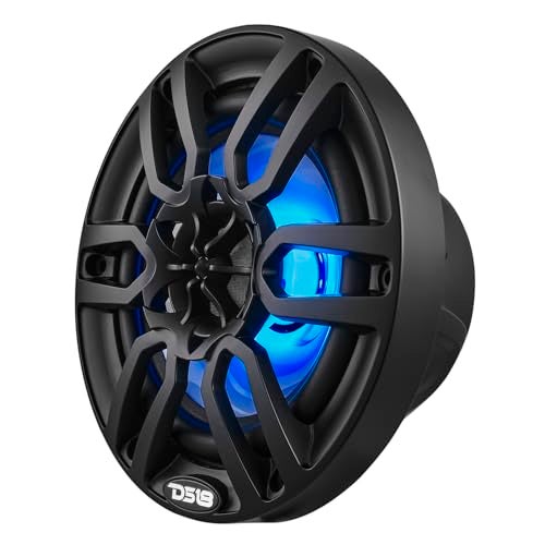 DS18 HYDRO NXL-6 - High End Coaxial Speaker Pair - 2-Way Marine Speaker w/Integrated RGB Lights - 300 Watt - 100% UV Stable - Water Resistant Speakers - 6.5 Inches, Black - Image 4