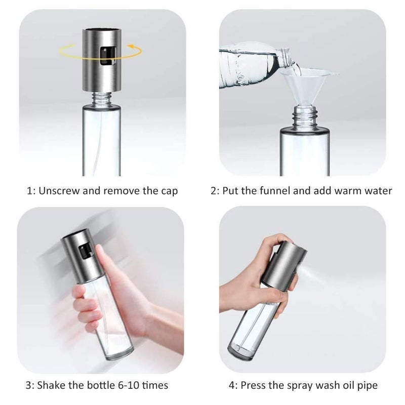 Golden Bird Golden Bird International Oil Sprayer Dispenser BBQ Kitchen Cooking Tool Oil Sprayer Bottle Oil Spray Bottle for Cooking Oil Bottle Glass Transparent Glass Oil Bottle LeakProof - Image 3