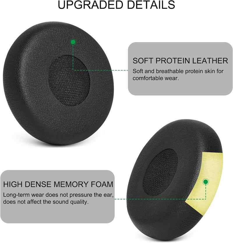 Street27® Ear Pads Cushion Compatible with Jabra Evolve 65/40/30/20 Headphones, Earpads for Jabra Evolve 65UC 65MS/ 40UC 40MS/ 30US 30II/ 20SE 20UC 20MS Headset, All-Day Comfort Design, Memory Foam - Image 3