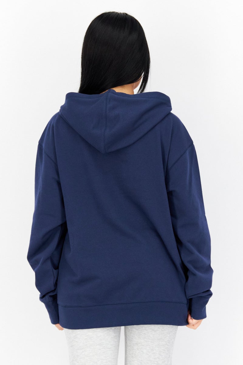 New Balance Women Sportswear Fit Outdoor Hoodie, Navy - Image 2