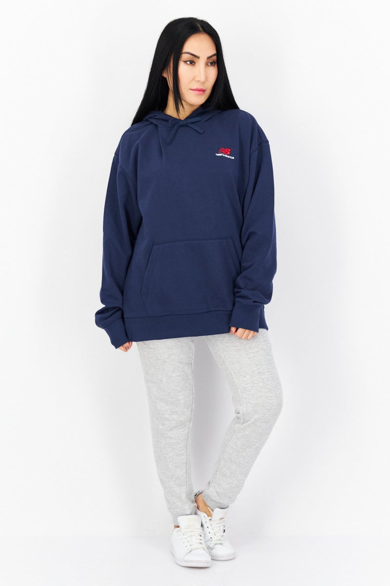 New Balance Women Sportswear Fit Outdoor Hoodie, Navy - Image 4