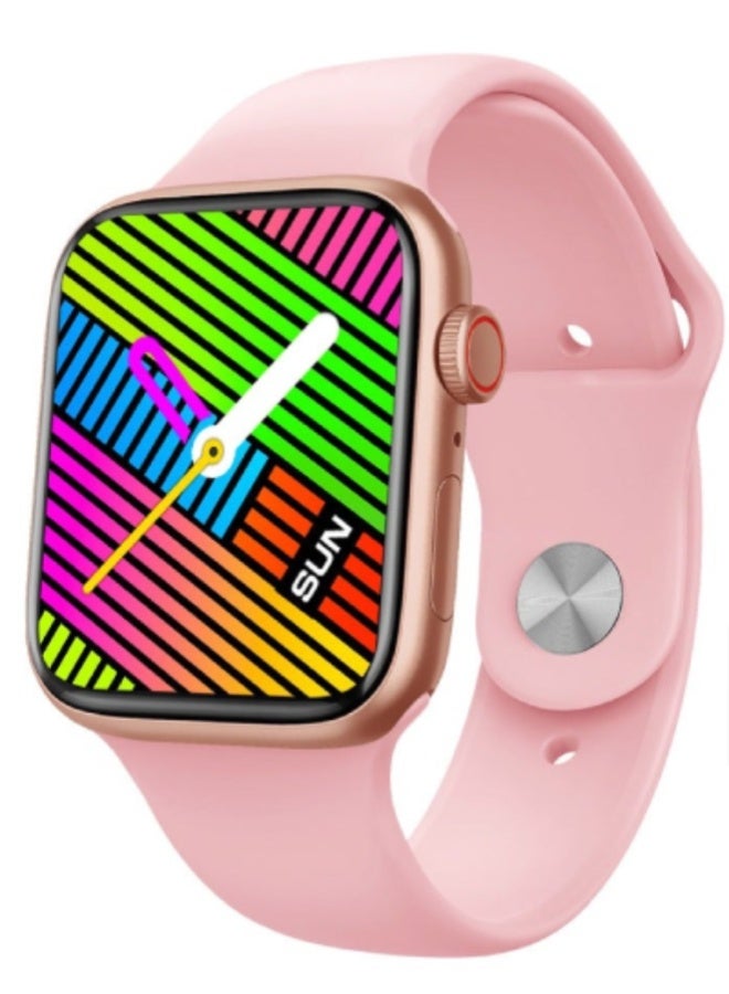 AROAQ X9 MAX PLUS Smart Watch – 2.1" HD Display, Bluetooth Calling, NFC, GPS, SpO2 & BP Monitoring, Fitness Tracker, IP67 Waterproof, Android & iOS - Pink - Image 1