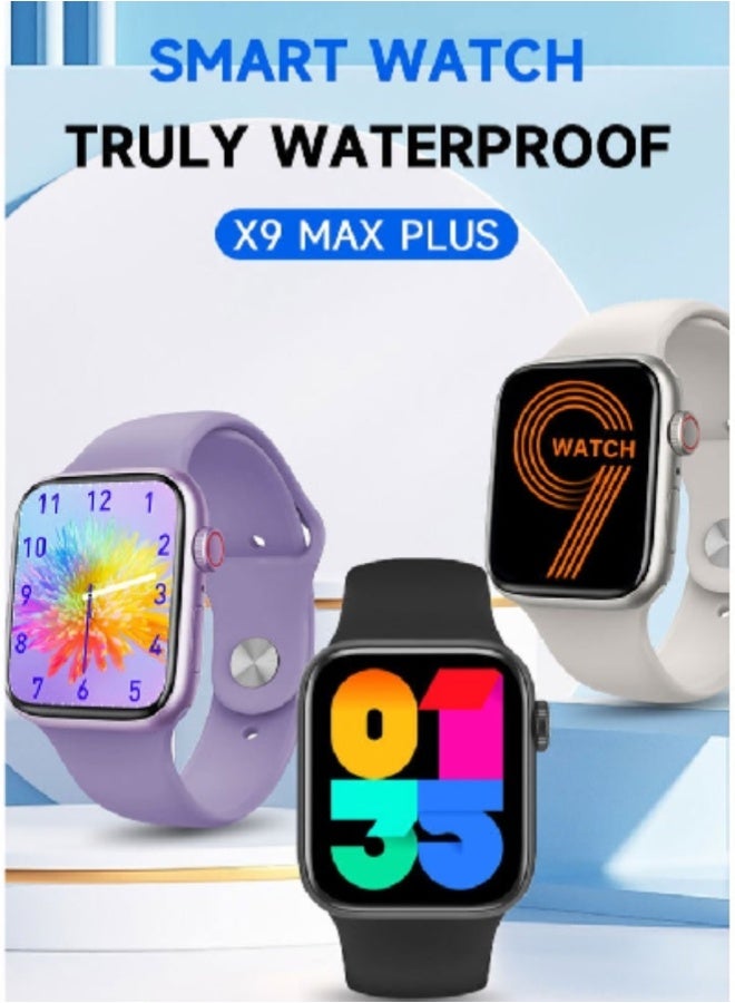 AROAQ X9 MAX PLUS Smart Watch – 2.1" HD Display, Bluetooth Calling, NFC, GPS, SpO2 & BP Monitoring, Fitness Tracker, IP67 Waterproof, Android & iOS - Pink - Image 5