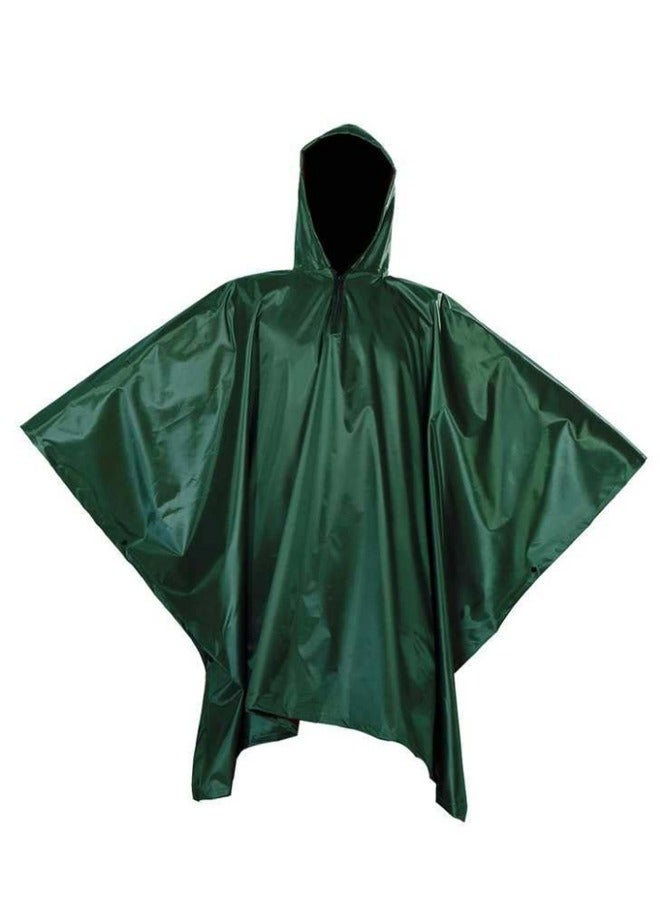 إيه جي دي معطف واق من المطر خفيف الوزن متعدد الاستخدامات مزود بغطاء رأس (أخضر) - Image 2
