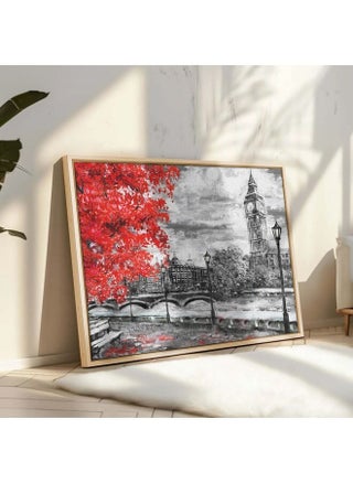 Abstract Framed Portrait Of Big Ben And Red Tree - pzsku/Z145BB68015294EE8CCD8Z/45/1746225982/0984f212-999e-4aac-a7b4-503cde649dd2