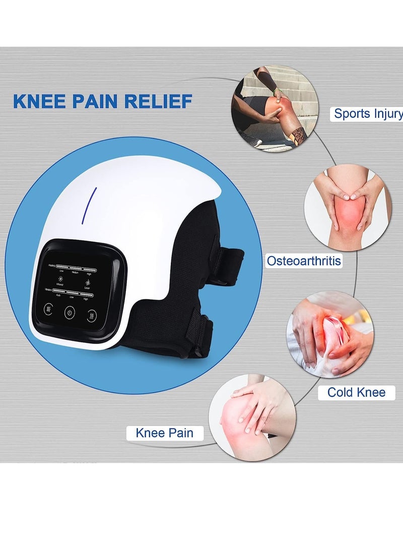 ELTRAZONE Knee Massager-Large LED Screen Arthritis Knee Massage Wearable with Heat Rechargeable Electronic Smart Knee Massage for Knee Joint Pain Injury - Image 3