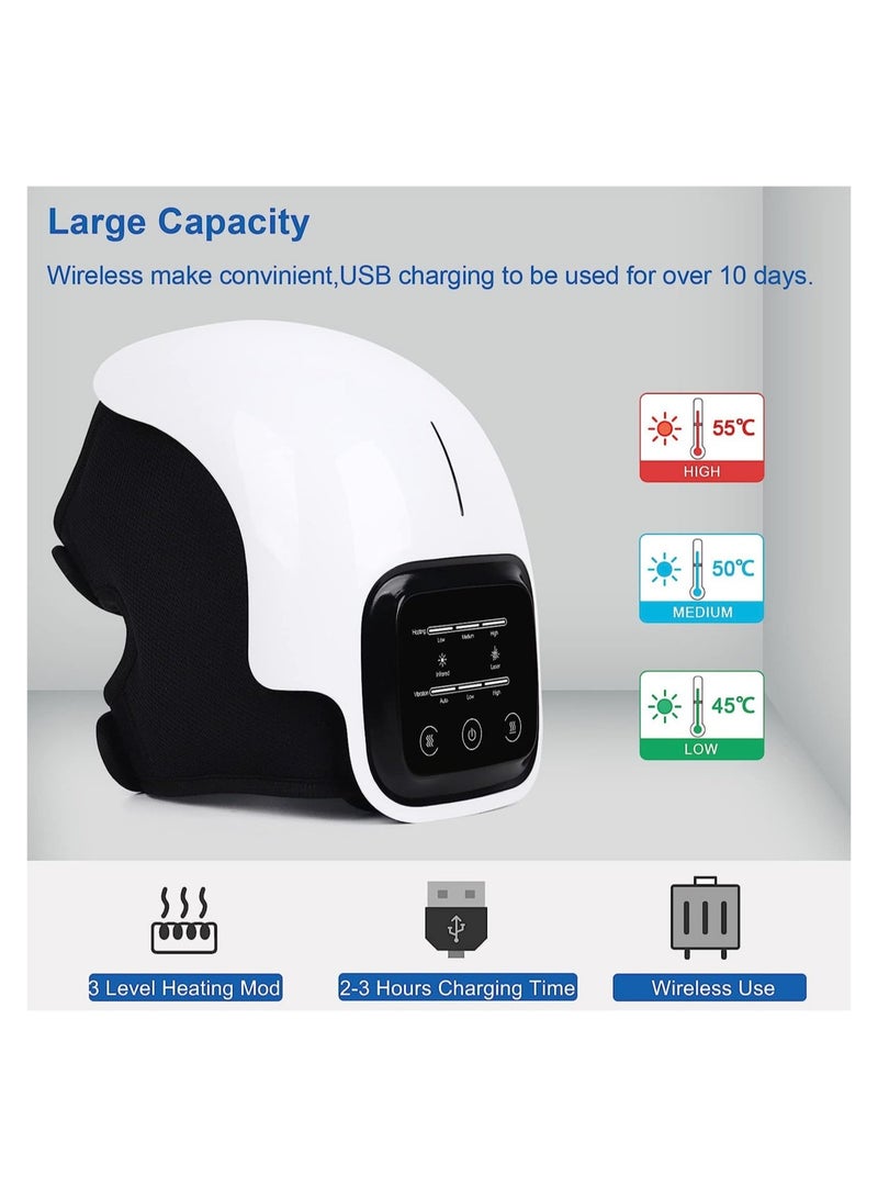 ELTRAZONE Knee Massager-Large LED Screen Arthritis Knee Massage Wearable with Heat Rechargeable Electronic Smart Knee Massage for Knee Joint Pain Injury - Image 2