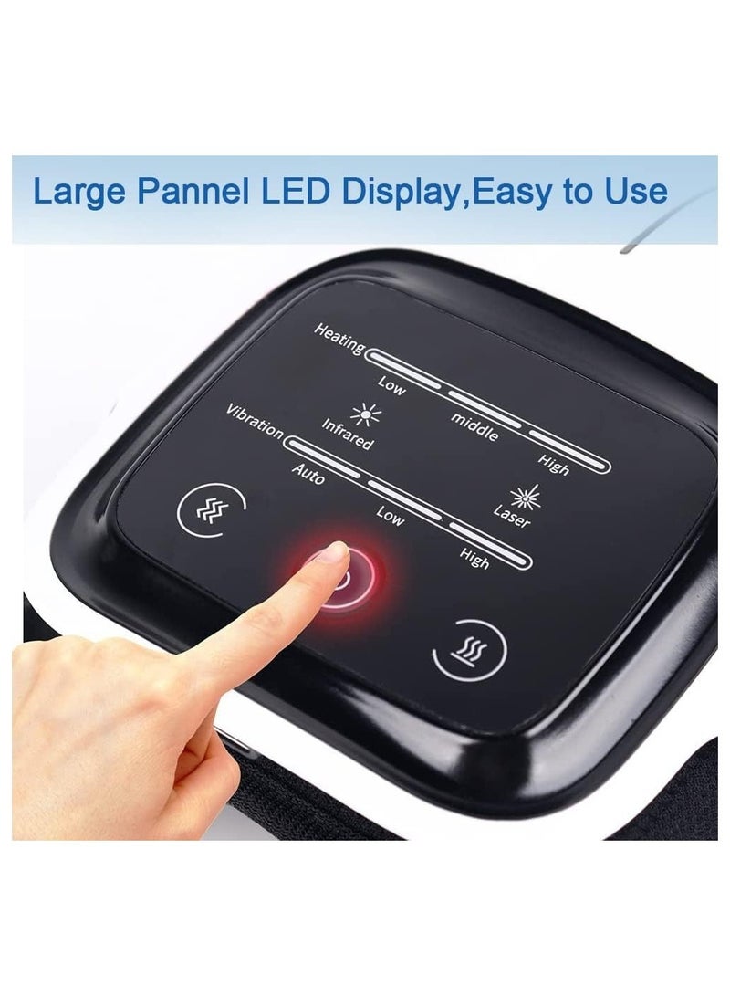 ELTRAZONE Knee Massager-Large LED Screen Arthritis Knee Massage Wearable with Heat Rechargeable Electronic Smart Knee Massage for Knee Joint Pain Injury - Image 4