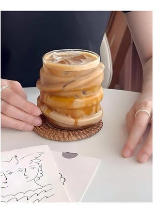 Glass Cup for Juice and Iced Coffee, 390ml Large Capacity, Perfect for Refreshing Drinks and Daily Use - pzsku/Z145BDF8112D277580FDDZ/45/_/1734989232/494e03c7-500a-440e-91f3-886cf0293a36