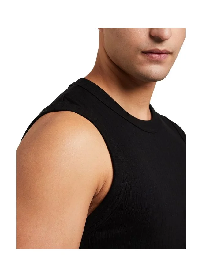 JOCKEY Jockey 9930 Men Super Combed Cotton Rib Solid Round Neck Muscle Vest