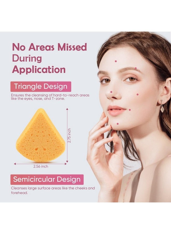 AIDEA - 96Count Facial Sponges Compressed, Face Sponges For Cleansing, Natural Cellulose Cosmetic Spa Sponges, Facial Sponges For Washing Face, Exfoliating, Makeup Removal, Travel Essentials For Women - Image 1