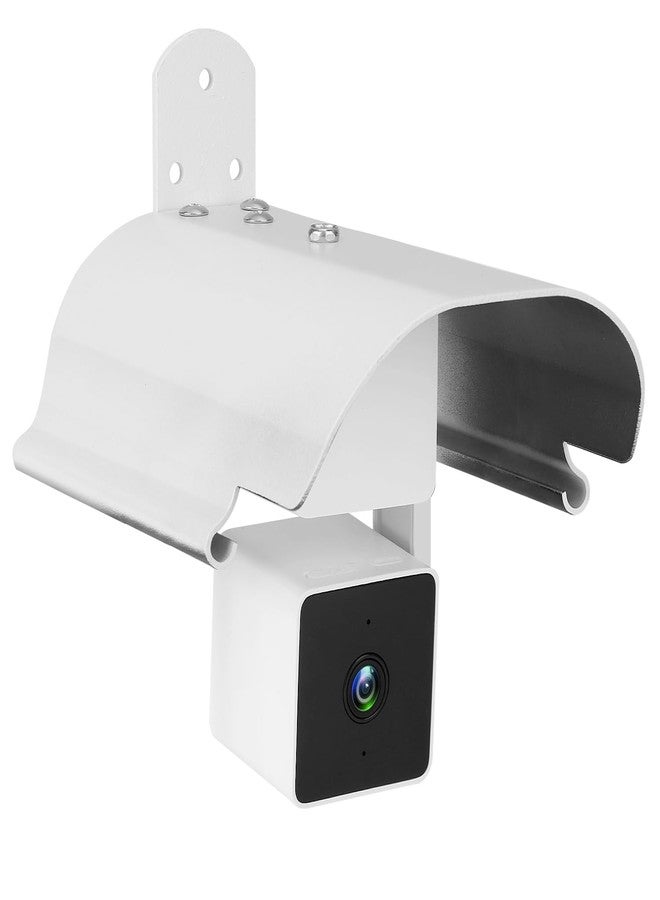 Uogw Weatherproof Protective Cover for WYZE Cam Pan V3/V2/V1,WYZE Cam v4,Aluminum Alloy Sun Rain Shade Cover Mount,Camera not Included (1 Pack White) - Image 1