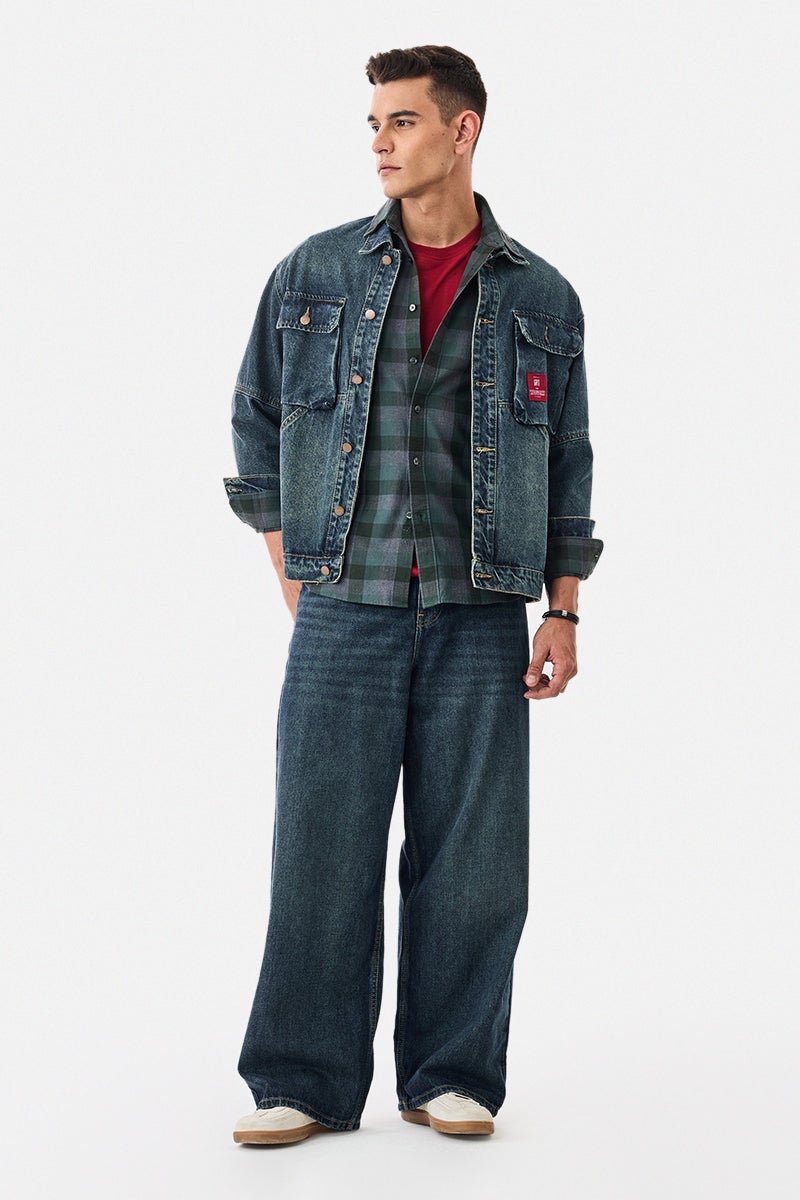SNITCH 100% Cotton Slim Fit Checks Shirt - Image 2