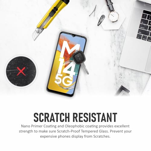 SupCares Privacy Tempered Glass for Samsung Galaxy A14, Galaxy M14 and Galaxy F14 (6.6 Inch) With Installation Kit | Military-Grade Gorilla Screen Protector | Edge to Edge Coverage | Black - Image 5