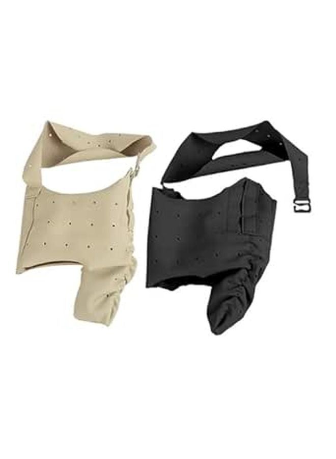 2Pcs Ultra Thin Bunion Socks for Women Hallux Valgus Corrector Comfortable Day Night Wear Size S Black Apricot - Image 1