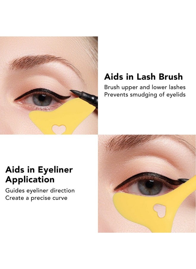 Eyeliner Stencils Wing Tips Eyebrow Pencil Stencil Reusable Eyeliner Aid Reusable Silicone Eye Makeup Tool With Cream Eyelash Pads Tool Mascara Aid Eye Makeup Applicators For Eye Shadow(Yellow) - pzsku/Z145C34A36E19DBEECB03Z/45/_/1720077662/0d055d80-0ac9-4e20-8db6-4f28883486fa