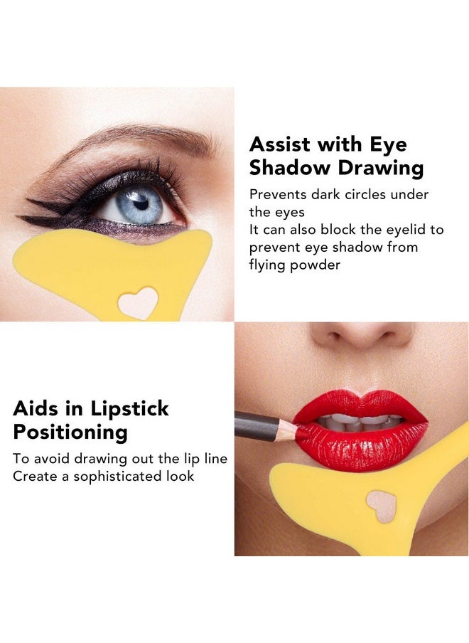 Eyeliner Stencils Wing Tips Eyebrow Pencil Stencil Reusable Eyeliner Aid Reusable Silicone Eye Makeup Tool With Cream Eyelash Pads Tool Mascara Aid Eye Makeup Applicators For Eye Shadow(Yellow) - pzsku/Z145C34A36E19DBEECB03Z/45/_/1720077679/6a3f619c-963e-4549-b43a-0f481fba2f9f