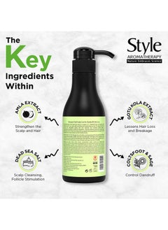 style aromatherapy Professional Total Scalp Care Shampoo | For Hair Loss Control & Hair Thinning | For Anti Dandruff | 400 Ml  - Image 4