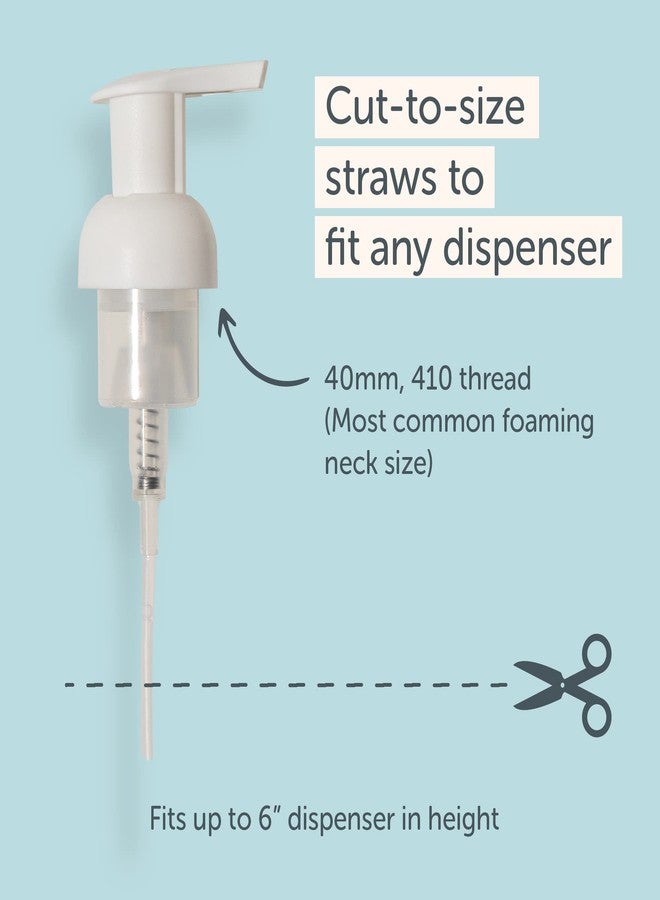 Tirtyl Foaming Replacement Pump Set - 2 Pack - 40mm (1.57”) Wide Rim (40/410 neck size) - Unique Matte Finish - High Rated 1.66c Foam Output for Maximum Foam (Matte White) - Image 4