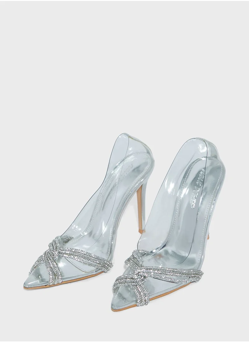 PUBLIC DESIRE Loxi Mid Heel Shoes