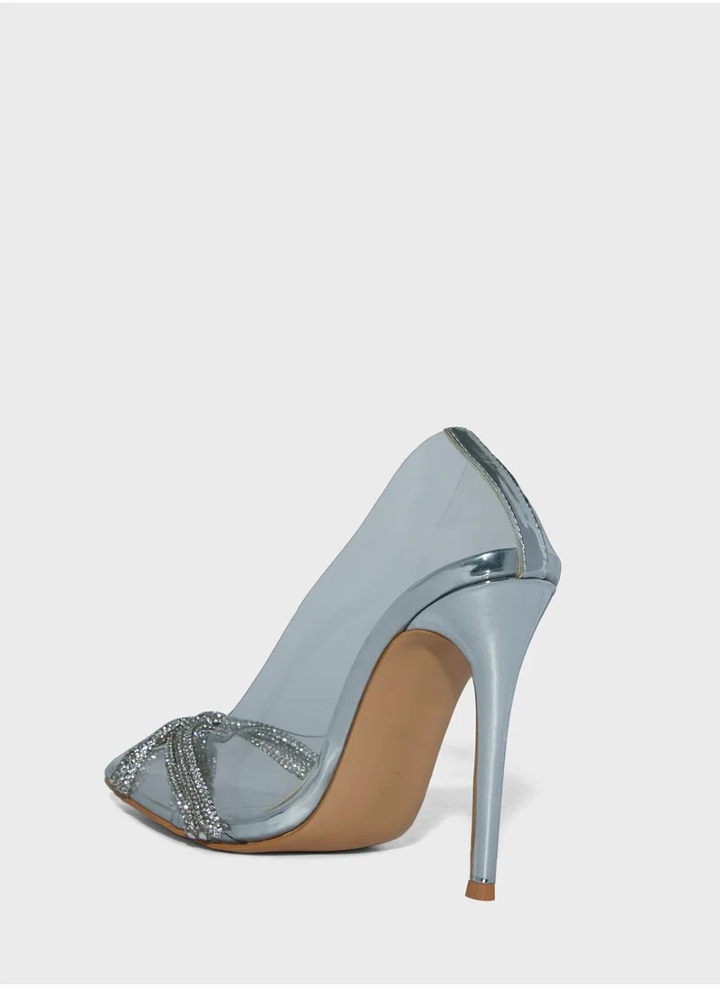 PUBLIC DESIRE Loxi Mid Heel Shoes