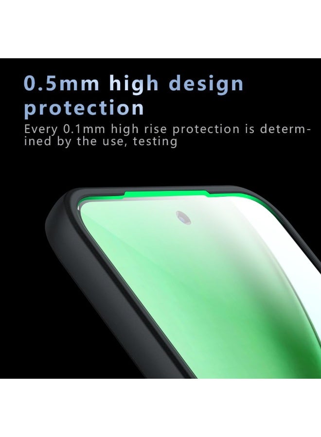 general for Honor X9D 5G/Magic 8 Lite Case, MagSafe Compatible, Shockproof TPU & PC Material, Camera Protection Frosted Anti-Fingerprint Black Cover - Image 4