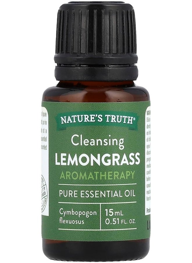 Nature's Truth - Nature's Truth 100% Pure Lemongrass Essential Oil, 0.51 Fluid Ounce - Image 1