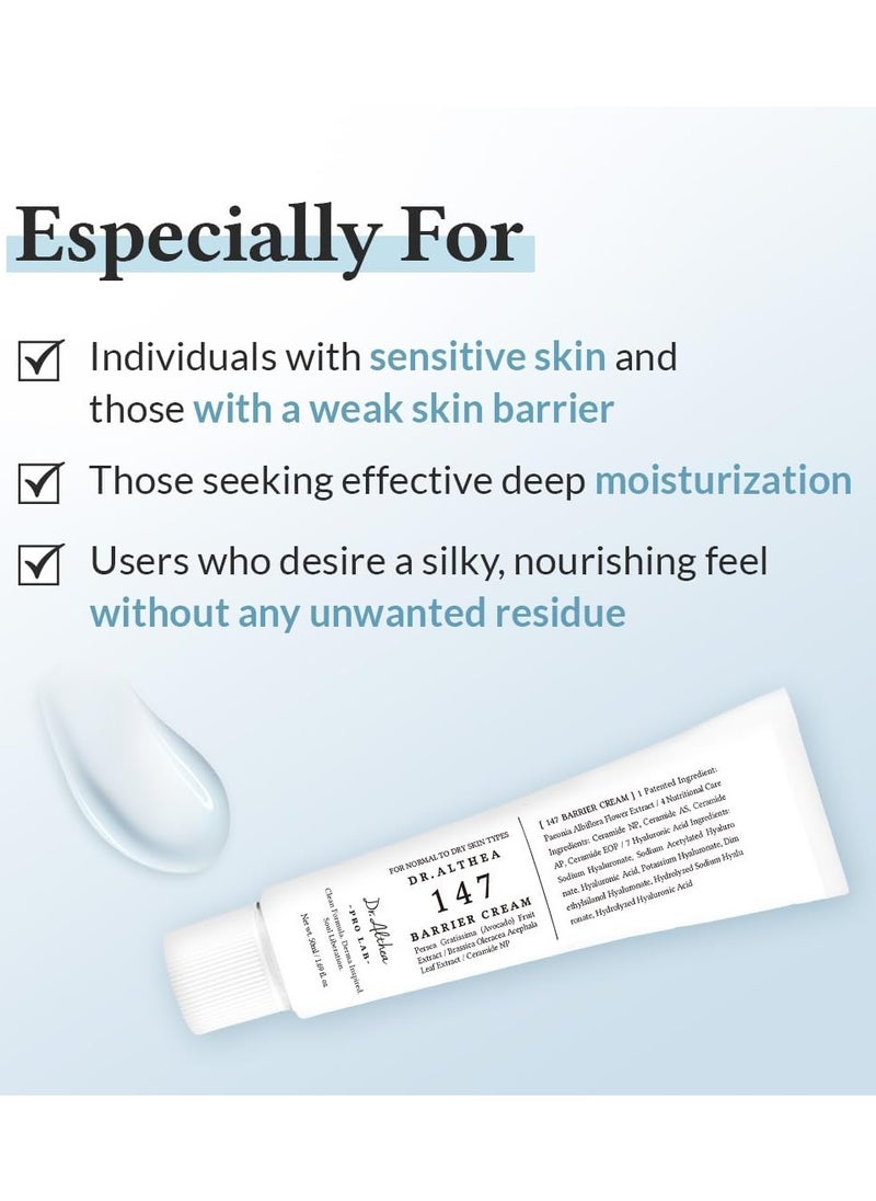 Dr.althea - Dr.Althea 147 Barrier Cream | Daily Skin Barrier Care | Deep Hydrating with Hyaluronic Acid & Ceramides | Korean Vegan Skincare for All Skin Types | 1.7 Fl Oz - Image 1