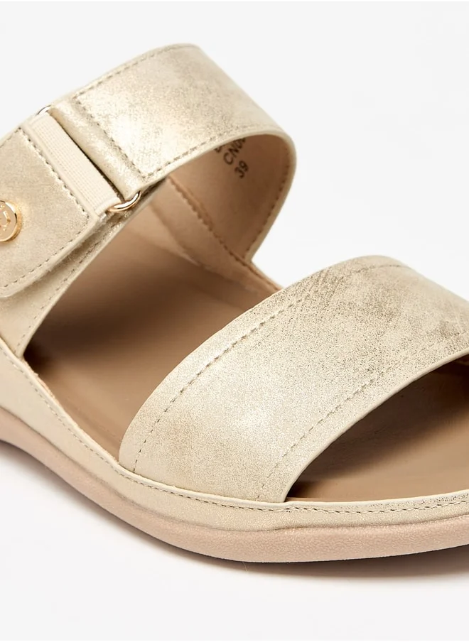 Flora Bella By Shoexpress Women Solid Slip-On Sandals