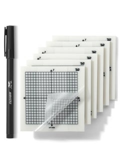 Mr. Pen Transparent Graph Paper Sticky Notes 300 Sheets 3X3 Inch Graph Sticky Notes Math Graph Paper Graphing Sticky Notes Grid Sticky Notes Grid Notepad Mini Graph Paper  - Image 1