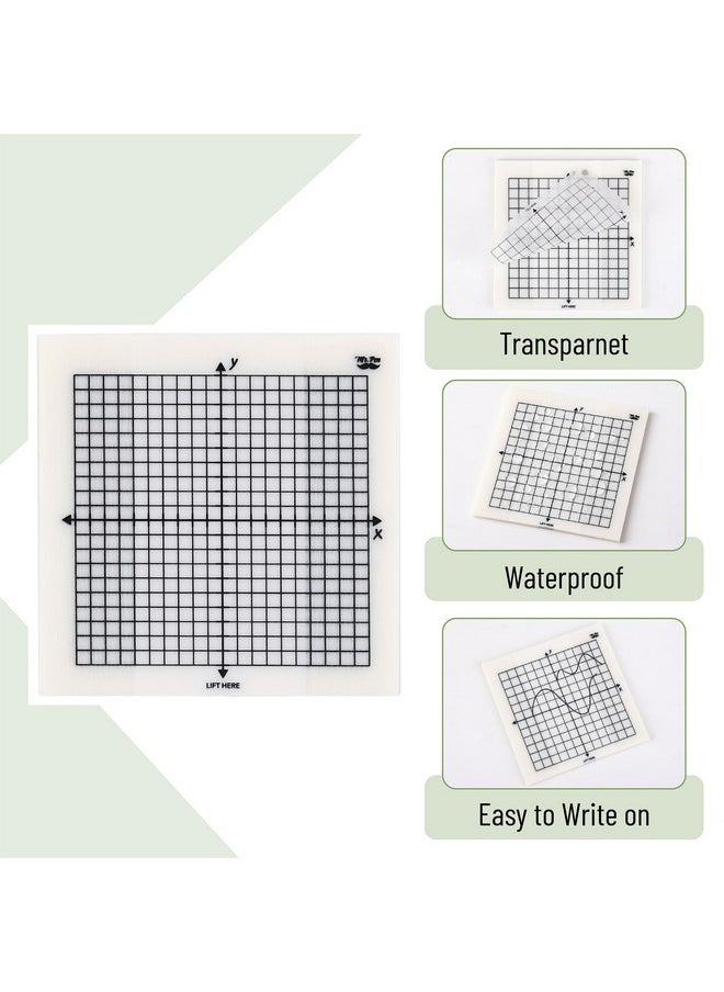 Mr. Pen - Transparent Graph Paper Sticky Notes 300 Sheets 3X3 Inch Graph Sticky Notes Math Graph Paper Graphing Sticky Notes Grid Sticky Notes Grid Notepad Mini Graph Paper - Image 1