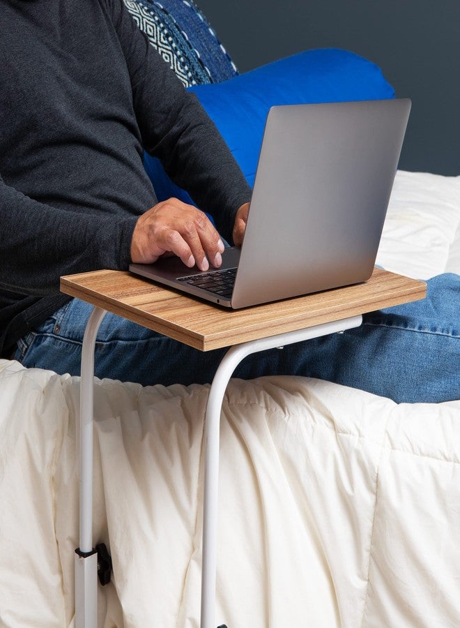 مايند ريدر مكتب قائم لقراءة الأفكار، حامل كمبيوتر محمول، قابل لتعديل الارتفاع، طاولة كمبيوتر، طاولة عمل، مصنوع من خشب MDF، طول 19 بوصة × عرض 12 بوصة × ارتفاع 31 بوصة، أسود - Image 2