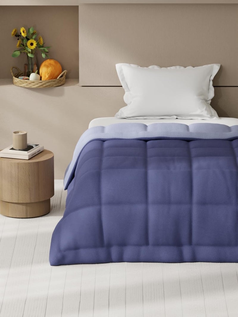 KOPA Ultra Soft Microfiber Reversible Comforter for All Weather -1pc Single (Feather lite) | Reversible Lightweight | Comforter/AC Blanket/Quilt/Duvet for All Weather Reversible-Grape/Lavender - Image 2
