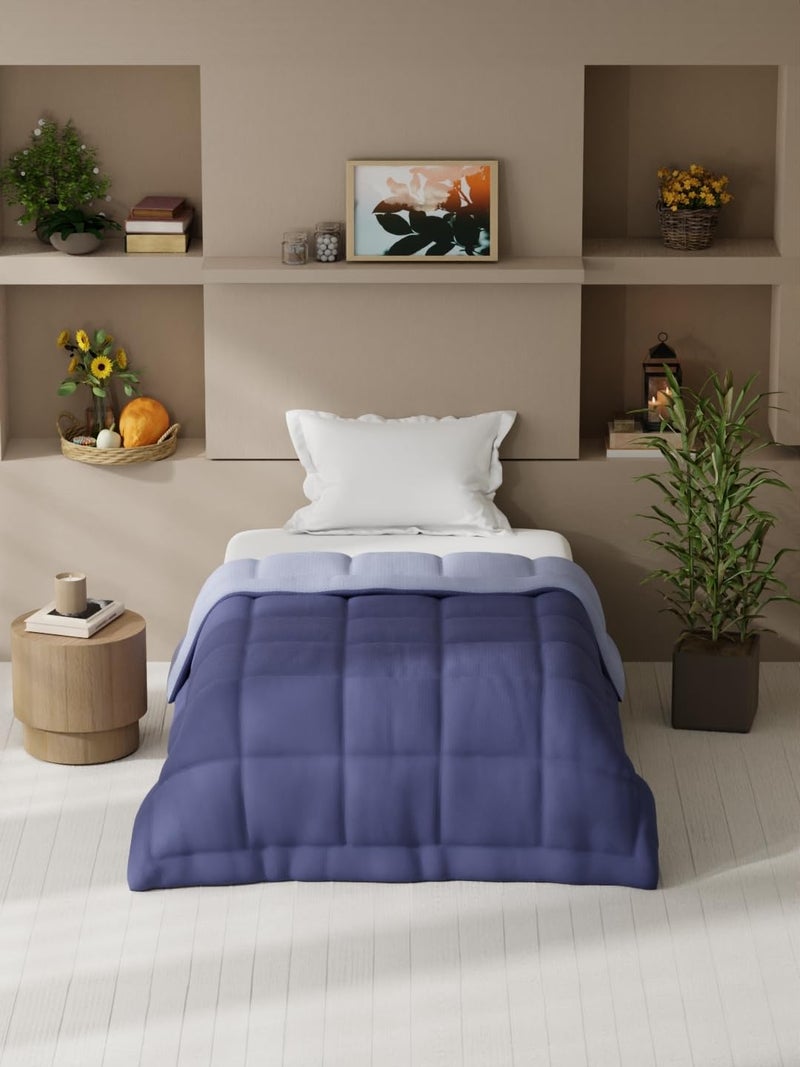 KOPA Ultra Soft Microfiber Reversible Comforter for All Weather -1pc Single (Feather lite) | Reversible Lightweight | Comforter/AC Blanket/Quilt/Duvet for All Weather Reversible-Grape/Lavender - Image 1