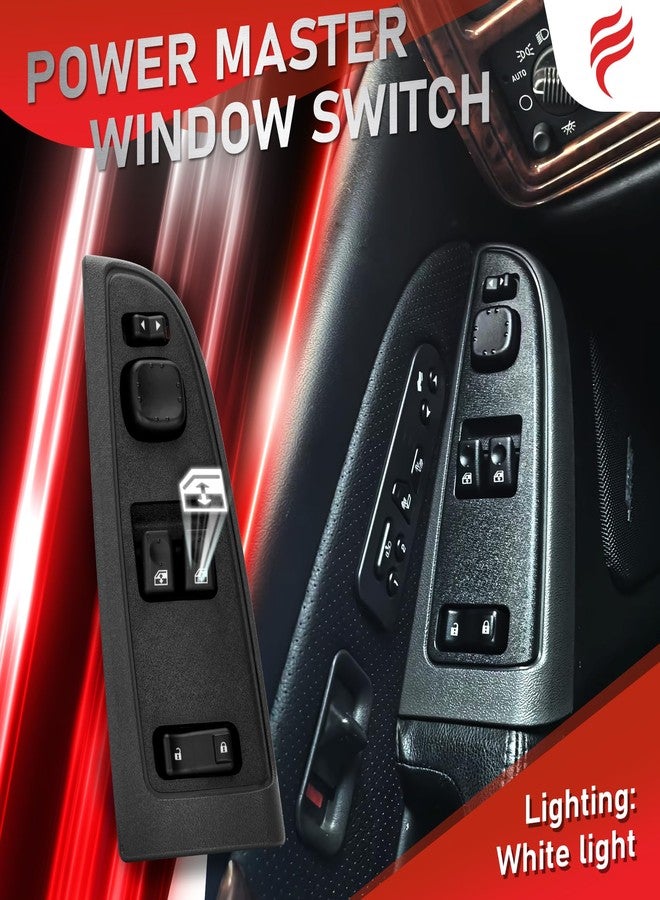 Fengind Power Window Switch Master 15883318 For Chevy Silverado 2003-2007 1500 2500 3500, 2003-2007 GMC Sierra 1500 2500 3500 Replace 920-023 Driver Side Door Lock - Image 4