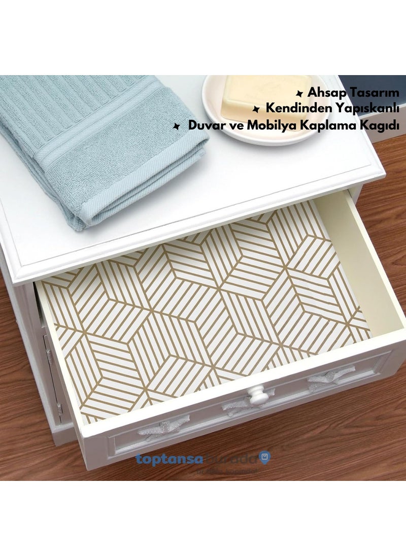 Technosmart 45CM×100CM Self Adhesive Covering Paper Kitchen Cabinet Table Wall Modern Looking  - Image 3